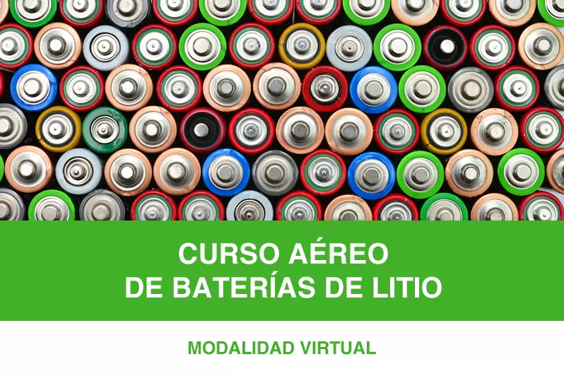 Curso de Baterías de Litio + Sodio UN3090 / UN3091 / UN3480 / UN3481 / UN3551 / UN3552