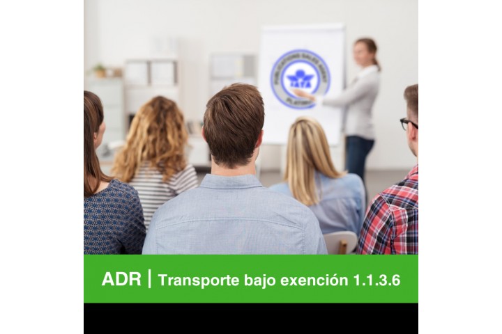 Curso ADR - Conductor de mercancías peligrosas exentas por unidad de transporte 1.1.3.6