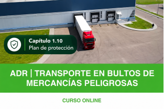 Curso ADR Transporte de bultos de mercancías peligrosas - c/ Plan de Protección - Capítulo 1.10