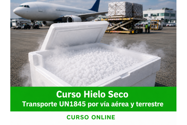 Curso Hielo Seco - Transporte UN1845 por vía aérea y terrestre Curso Hielo Seco - Transporte UN1845 por vía aérea y terrestre