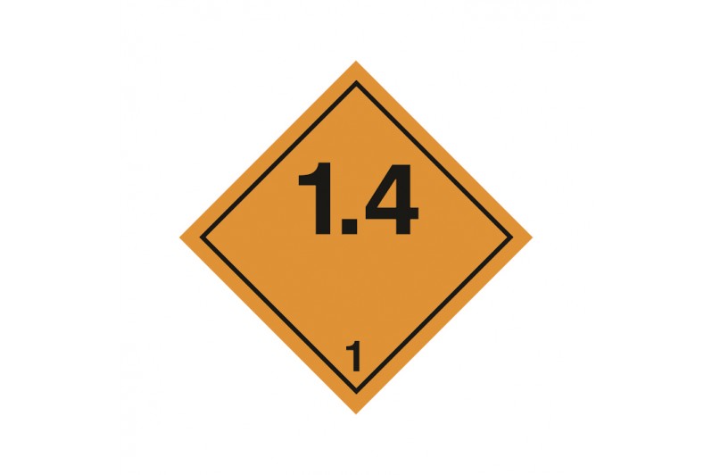 Placa Etiqueta “Clase 1 (1.4)”
