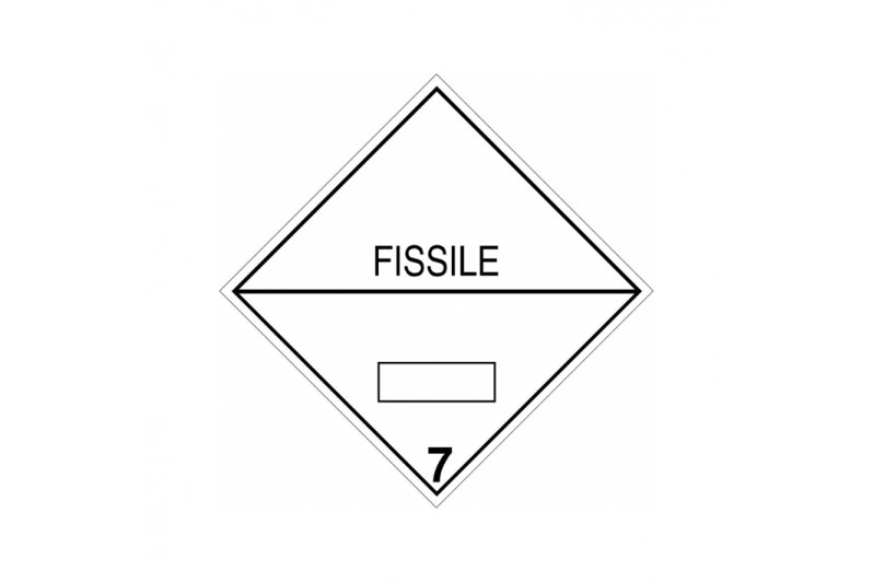 Etiqueta “Clase 7 (Fisionable)”