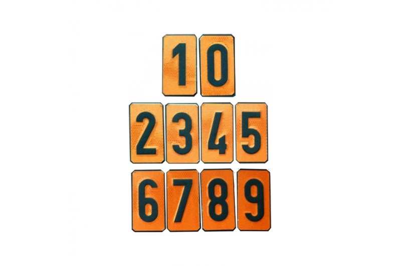 Números Panel Naranja
