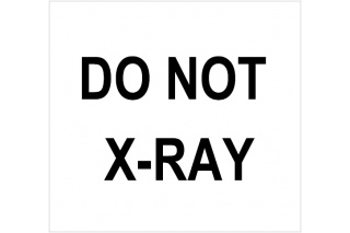 Etiqueta DO NOT X-RAY Etiqueta DO NOT X-RAY
