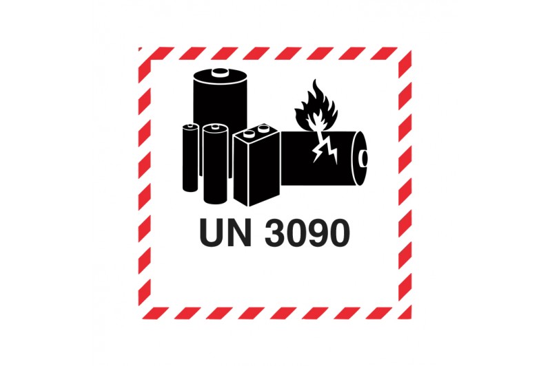 Marca Etiqueta de Batería de Litio - UN3090