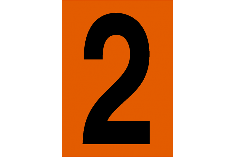Número 2 Panel Naranja ADR