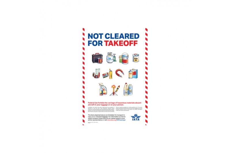 Dangerous Goods Passenger Awareness Poster - International Version